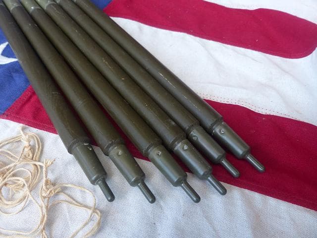 1968” 米軍実物 ナム戦 デッド!　テントポール　6本セット 軍幕 254
