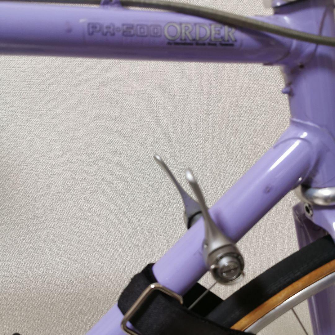 シマノ105搭載 パープルロードバイク
