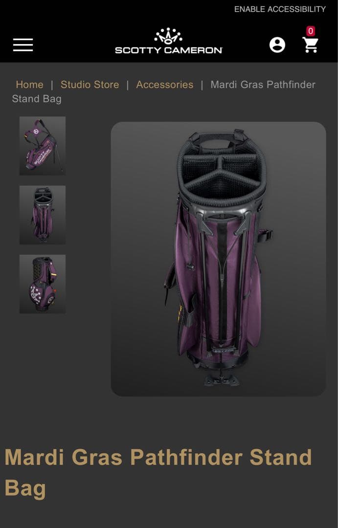 n*r様 Mardi Gras Pathfinder Stand Bag スタン