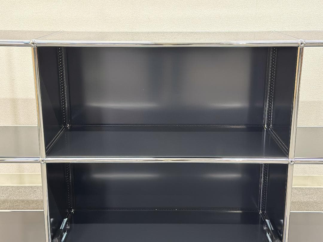 正規品ほぼ未使用品■USMハラー■キャビネットシェルフ　3列2段　ブラック　鍵無
