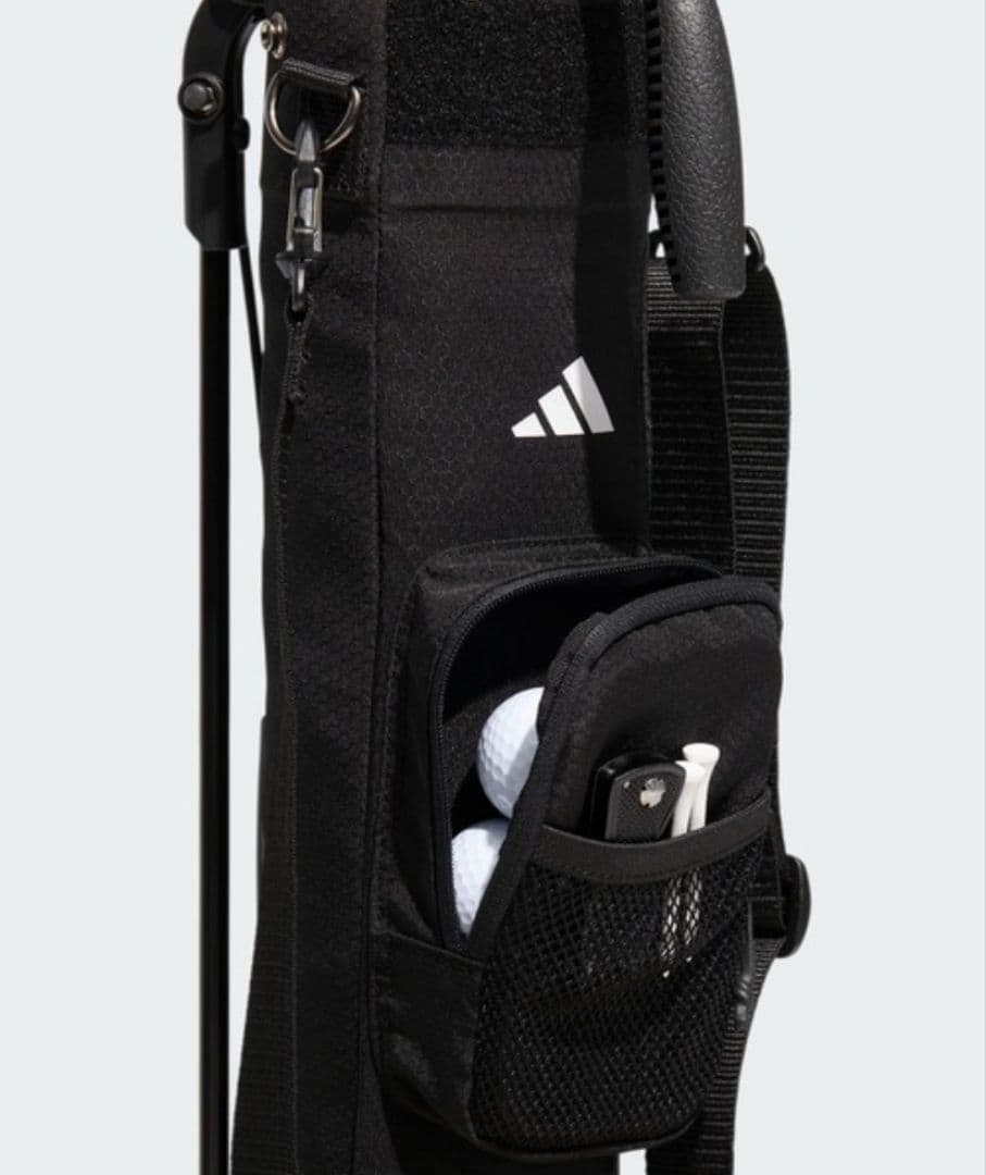 ADIDAS ブラック キャディバッグ　スタンドキャリーケース
