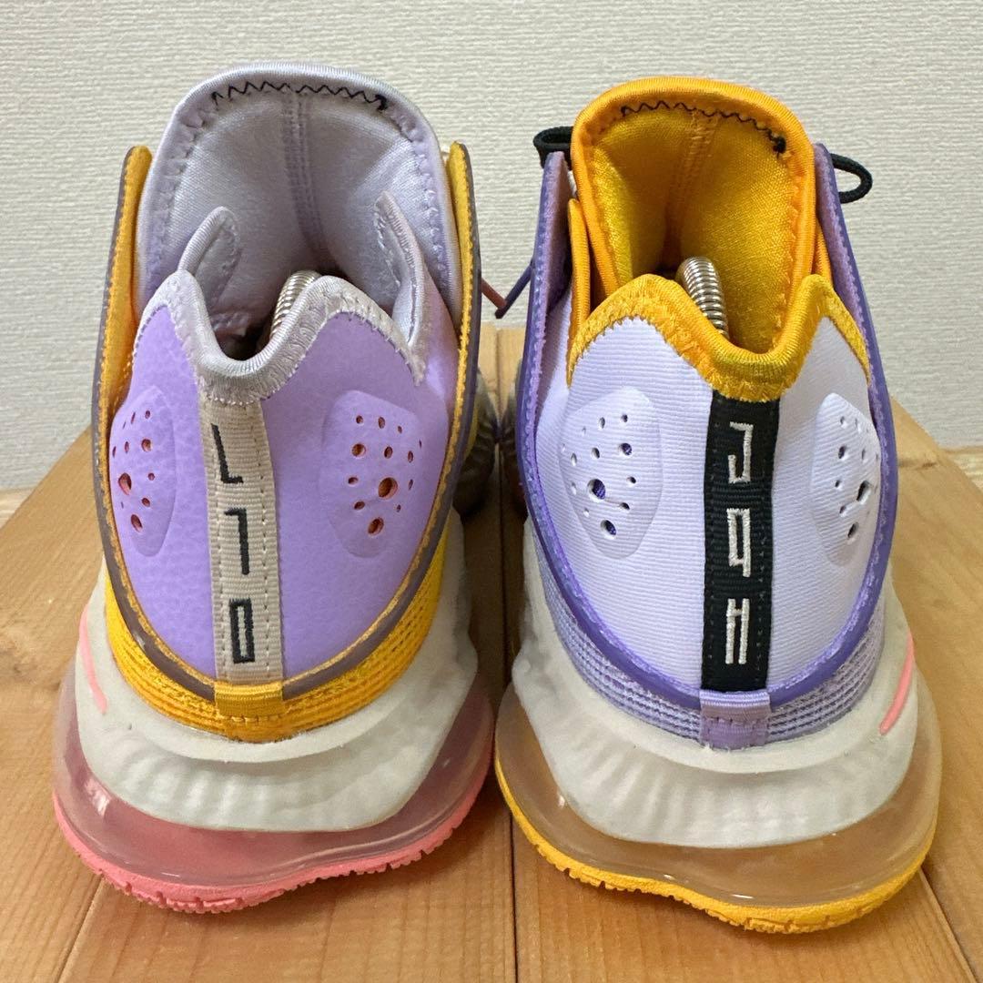 【美品】NIKE Lebron 19 Low LA Yellow/Purple