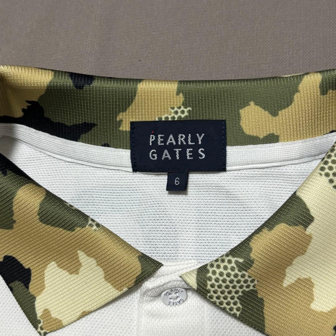 パーリーゲイツPEARLY GATES カモフラカラーロゴプリントポロシャツ 6