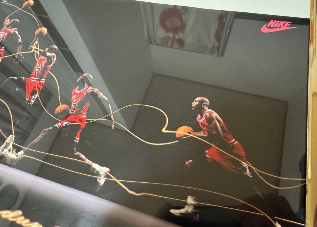 【額縁付き希少】NIKE マイケル・ジョーダン アート オブ ザ ダンクポスター