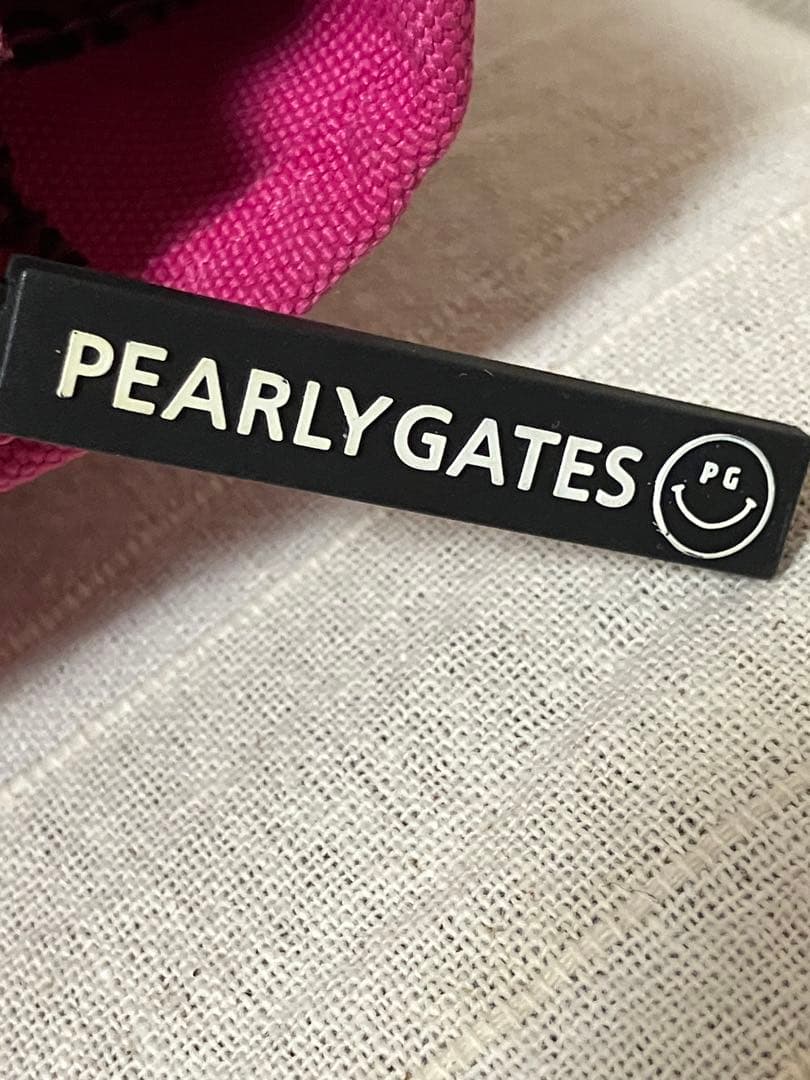 PEARLY GATES ペイントロゴ　カートバッグ　ピンク