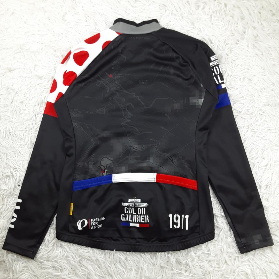 美品◎PEARL IZUMI パールイズミ サイクルジャージ ブラック ドット柄