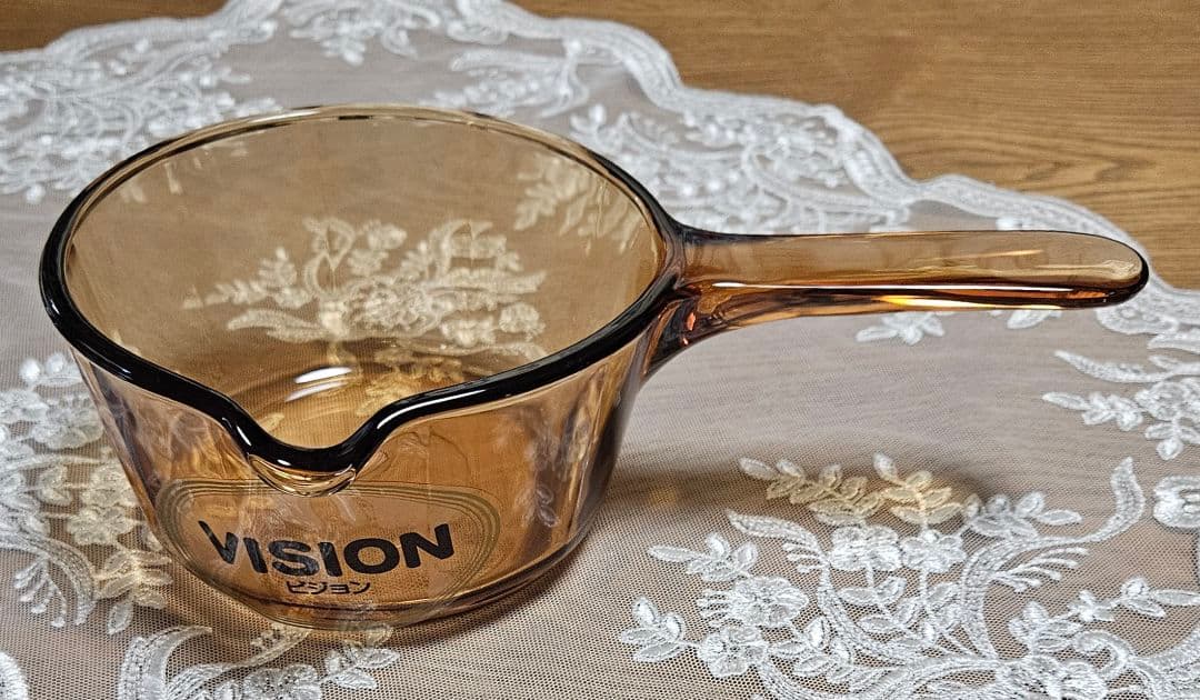 VISION ビジョン コーニング 耐熱ガラス ミルクパン 両手鍋 セット 新品