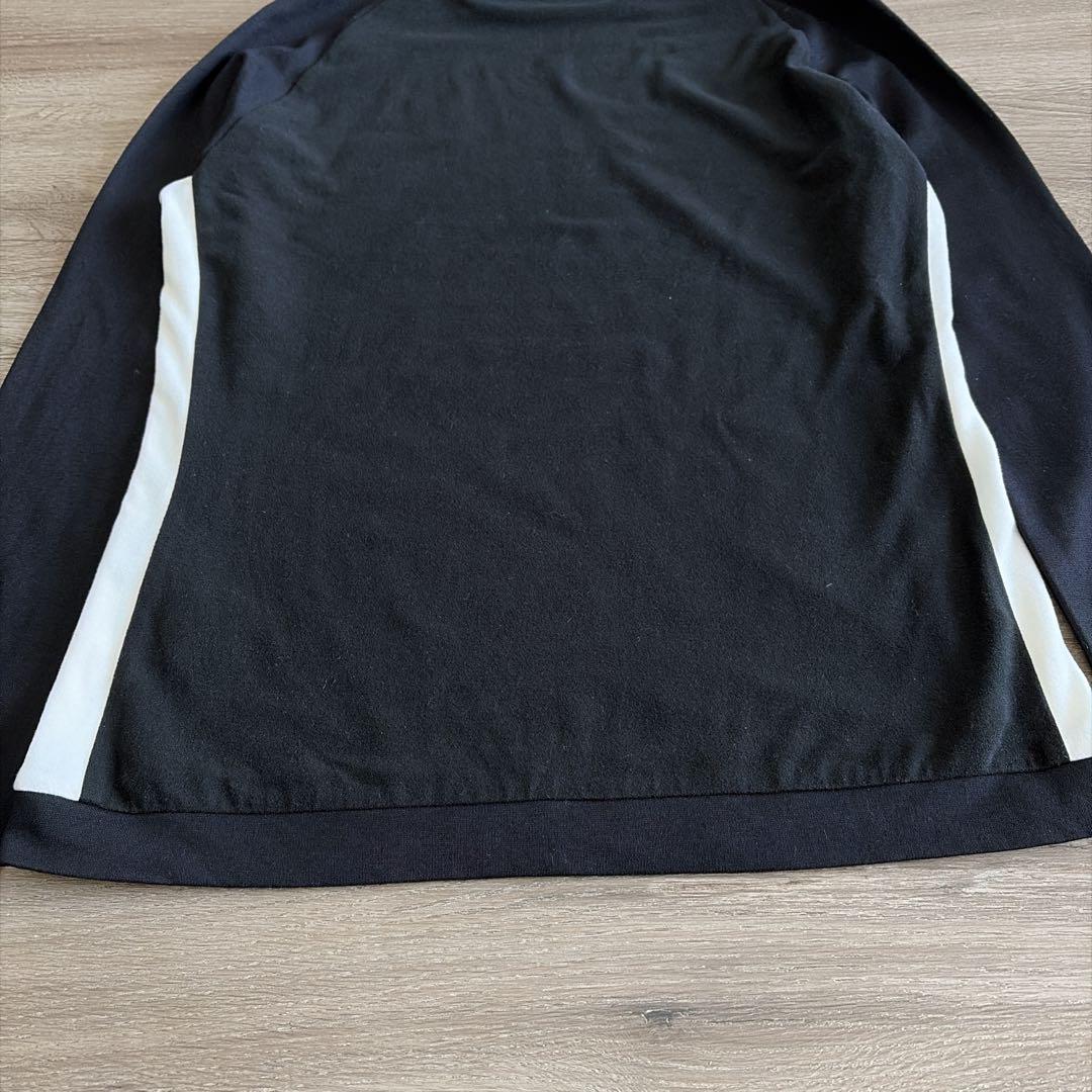 web限定☆LANVINsport ランバン モックネック長袖シャツ ゴルフ 黒