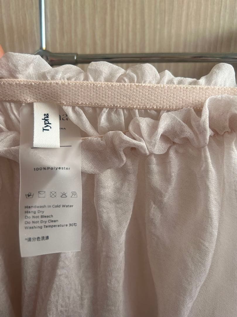 Typha バレエ用 薄いピンク シフォン スカート パール感 美品　試着のみ