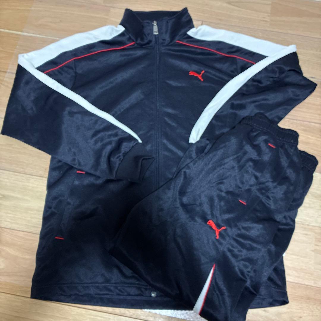 PUMA ジャージ上下セット ネイビー/ホワイト/レッド