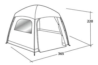 Easycamp Moonlight Grey yurt ドームテント
