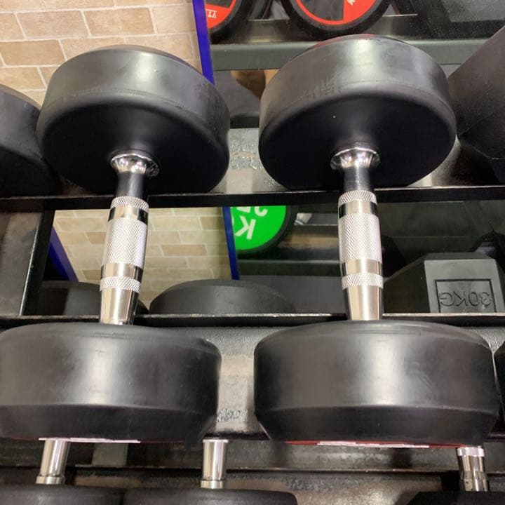 ラバーラウンドダンベル  22.5kg 2個