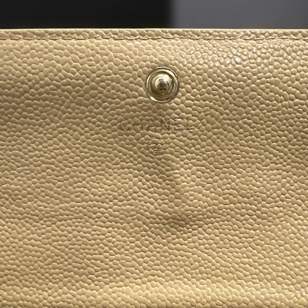 ス*ん様 ccロゴ 長財布 イエロー キルティング ゴールド金具 上品 高見え