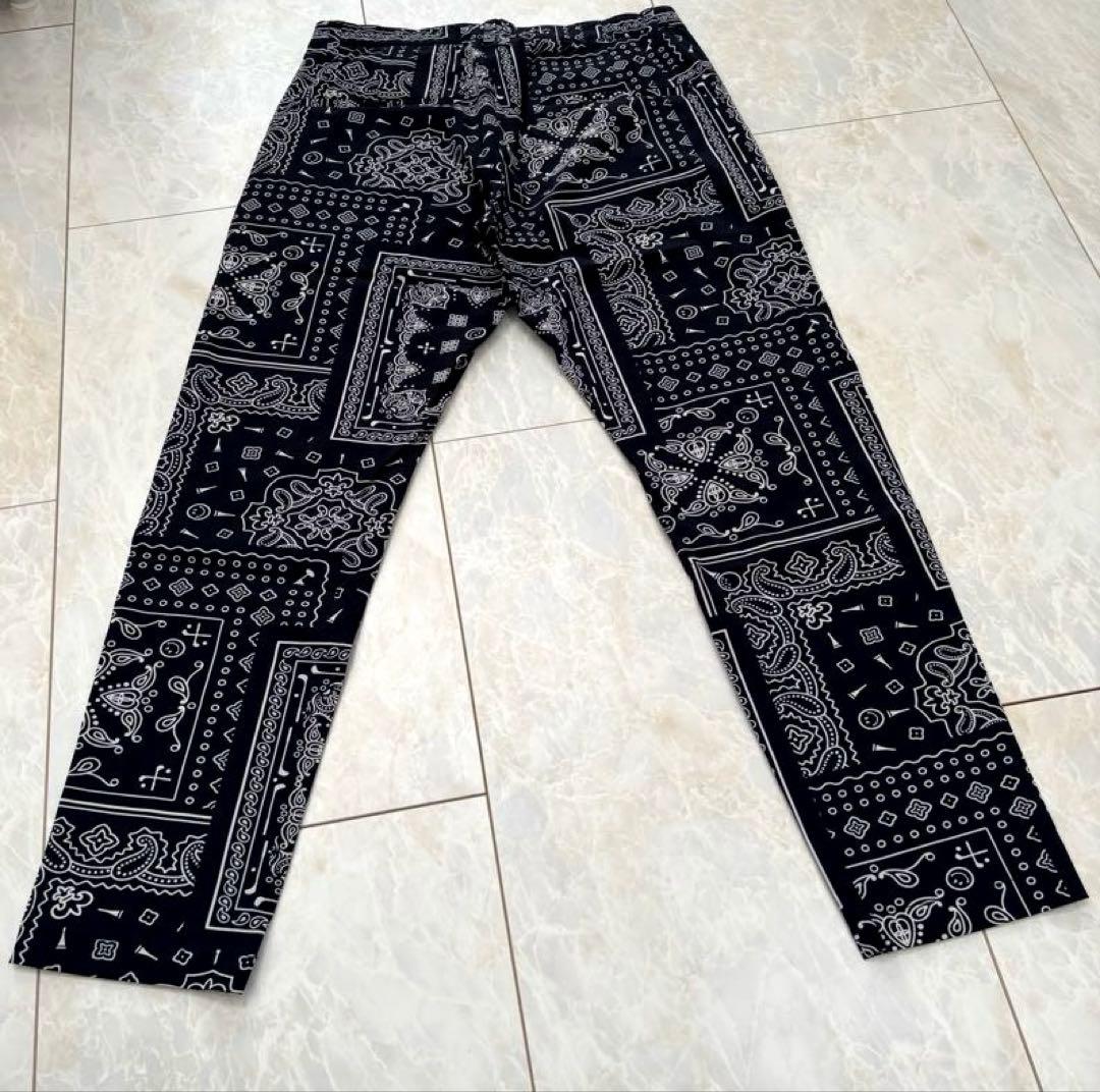 美品　PGG ペイズリー柄ゴルフパンツ　4 PEARLY GATES ネイビー