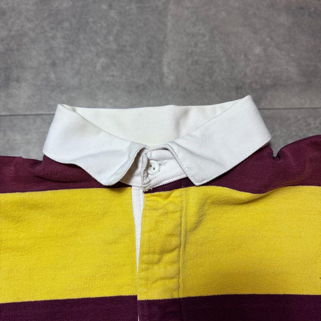 LANDS’END ラガーシャツ XL ラグビーシャツ 長袖 ポロシャツ