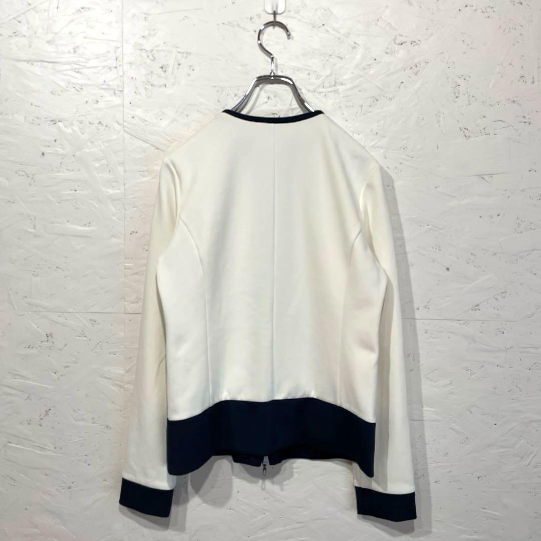 ゴルフウェア　日本製【LANVIN sport】ノーカラージャケット　38