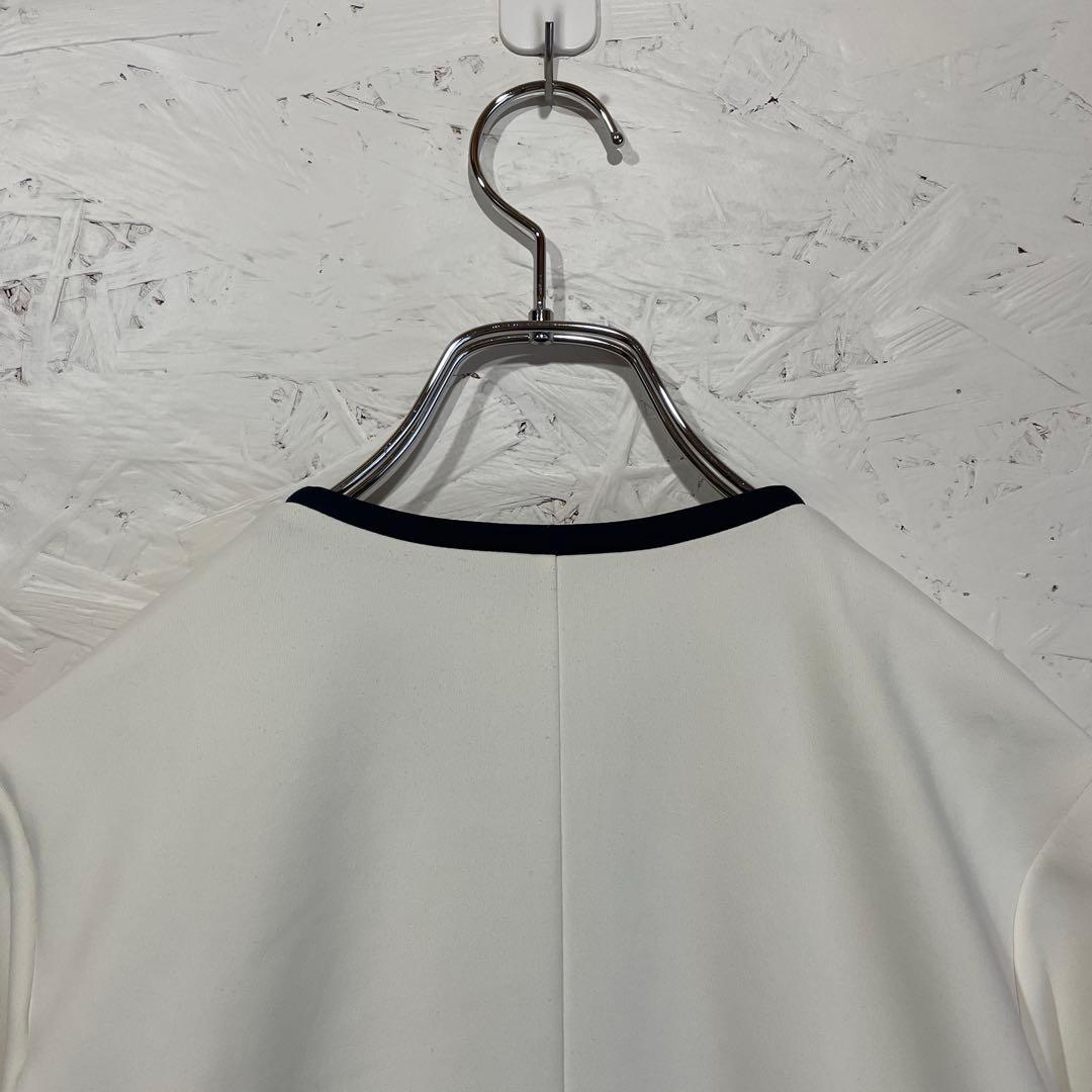 ゴルフウェア　日本製【LANVIN sport】ノーカラージャケット　38