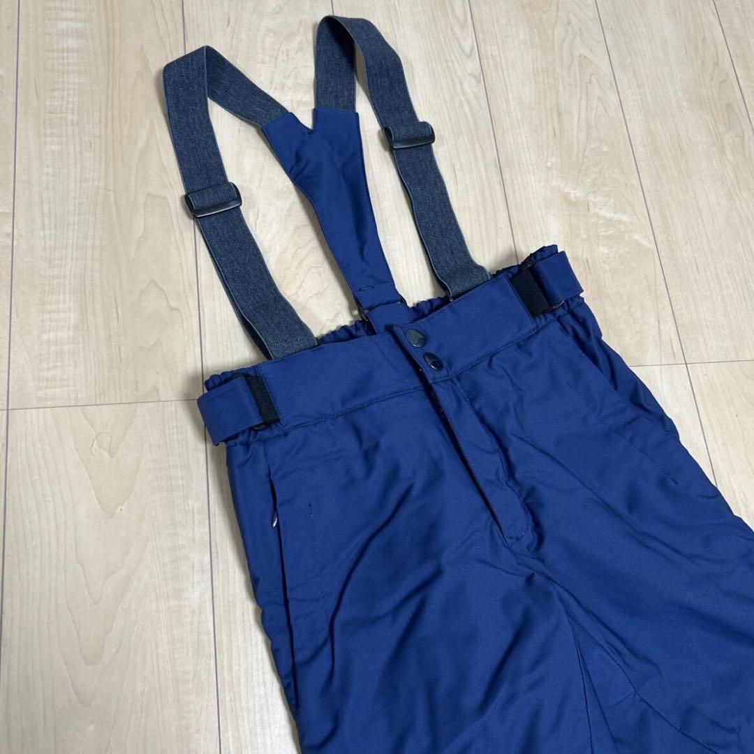 美品　デサント　ヒートナビ　スノーパンツ　M つなぎ 紺色　スノーボード パンツ