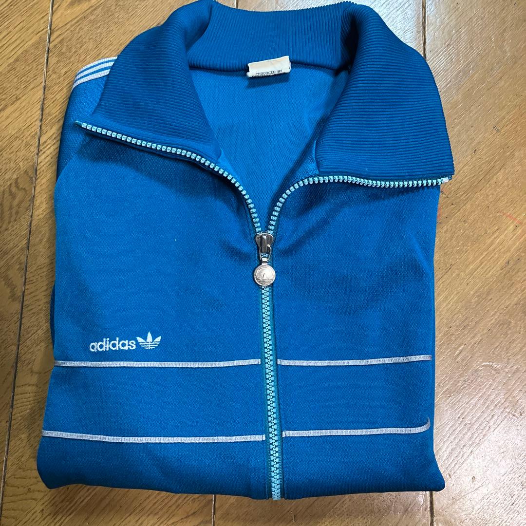 【ビンテージ希少】adidas ジャージ 上着　XL デサント製 西ドイツ
