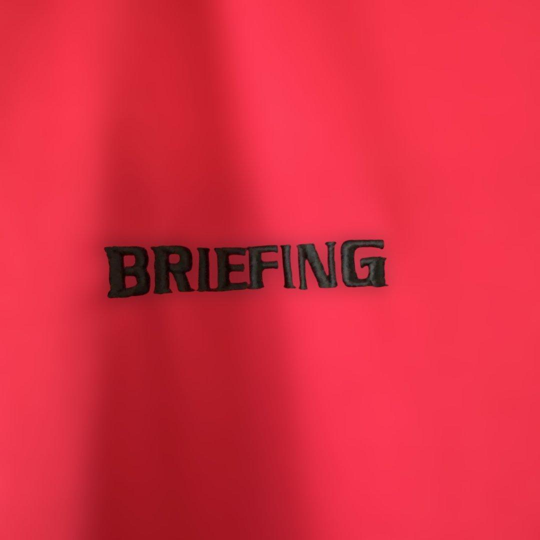 【美品】BRIEFING ブリーフィング メンズ ゴルフ　ポロシャツ M 赤