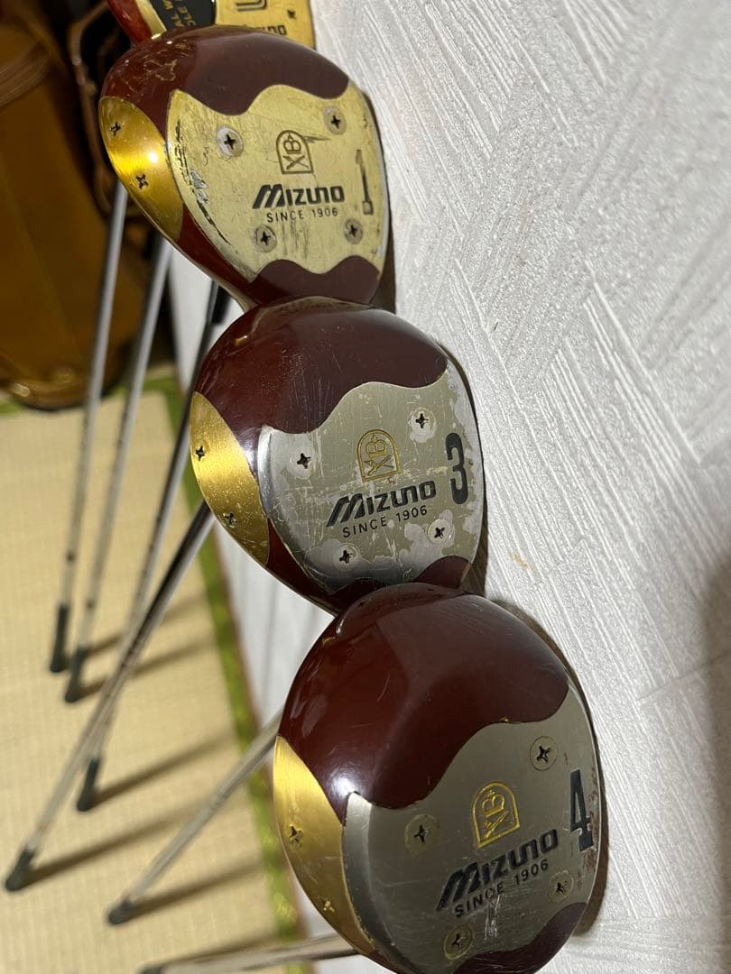 激レア！美品！ミズノ　ＭＩＺＵＮＯ　ＭＳ-801等高級パシモンウッド８本セット