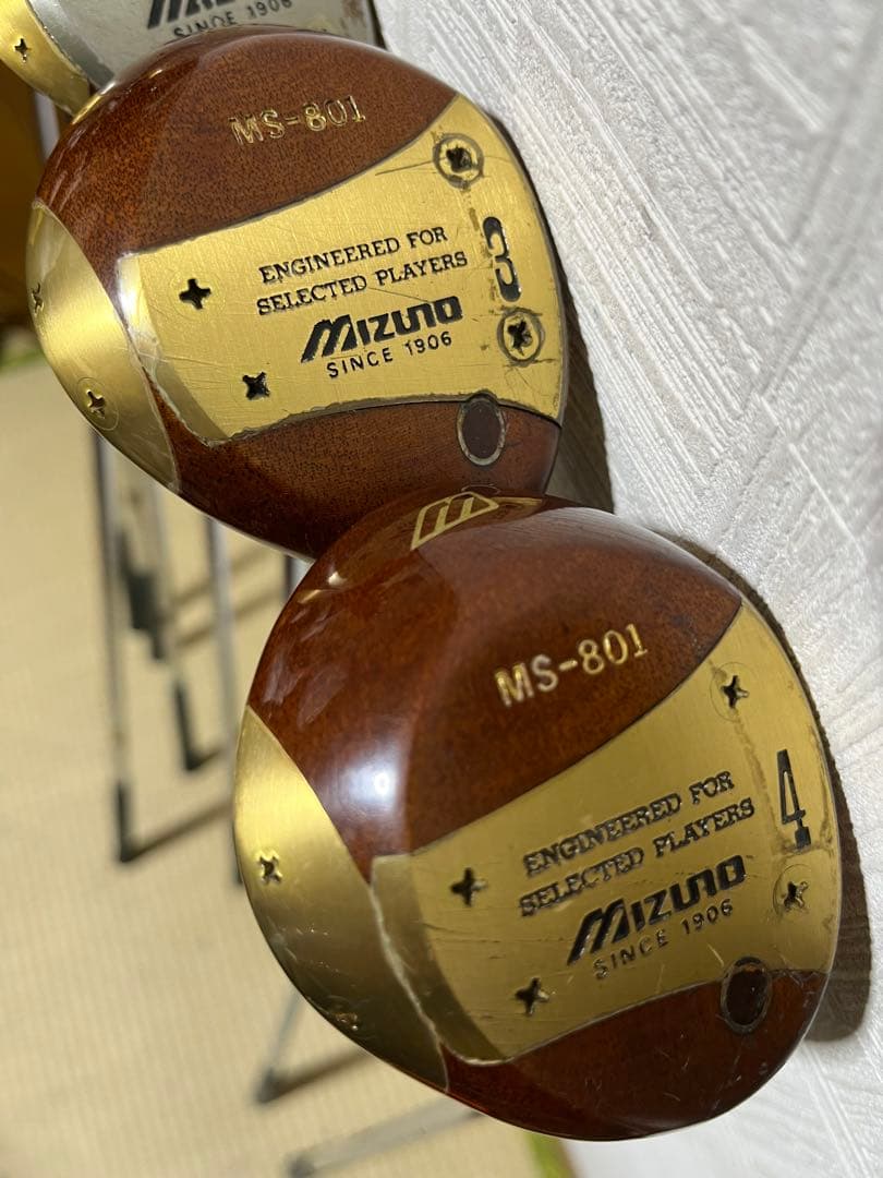 激レア！美品！ミズノ　ＭＩＺＵＮＯ　ＭＳ-801等高級パシモンウッド８本セット