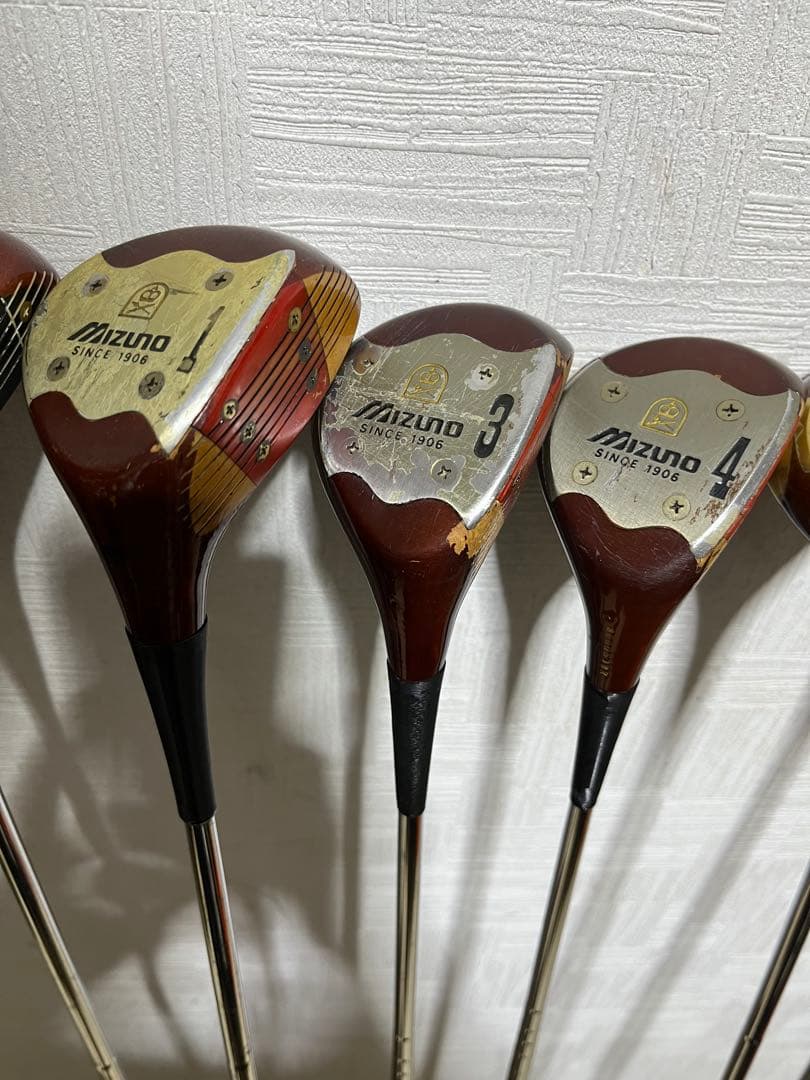 激レア！美品！ミズノ　ＭＩＺＵＮＯ　ＭＳ-801等高級パシモンウッド８本セット