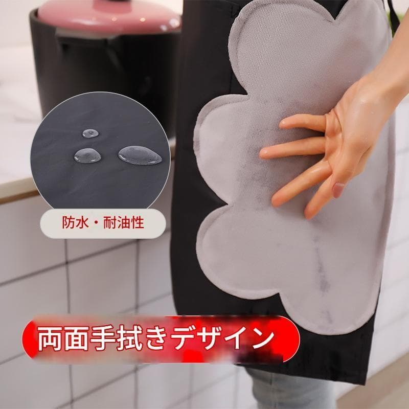 薄手エプロン 夏用 家庭用 可愛いデザイン 防水 防油 ユニセックス