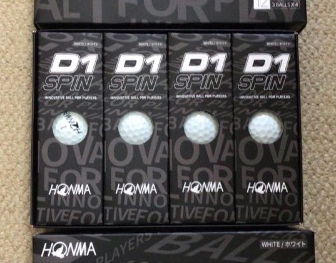 【即購入歓迎】【新品】【3ダース】HONMA D1 SPIN ゴルフボール