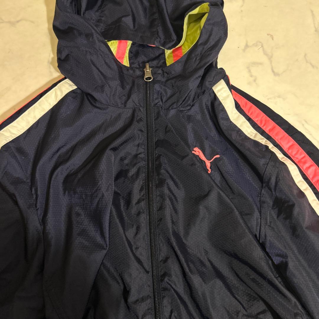【新品】PUMA リバーシブルマウンテンパーカー M ストライプ／ボーダー