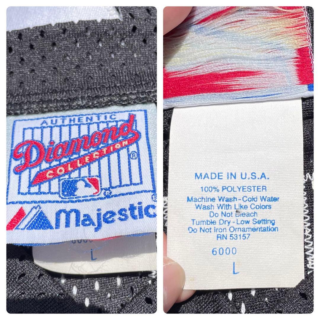 USA製 90s　シカゴ ホワイトソックス古着厚手メッシュ ビジターゲームシャツ