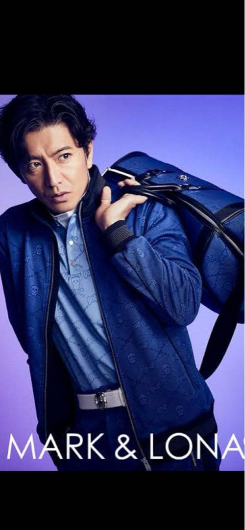 激レア　MARK & LONA ブルー キャディバッグ　木村拓哉モデル