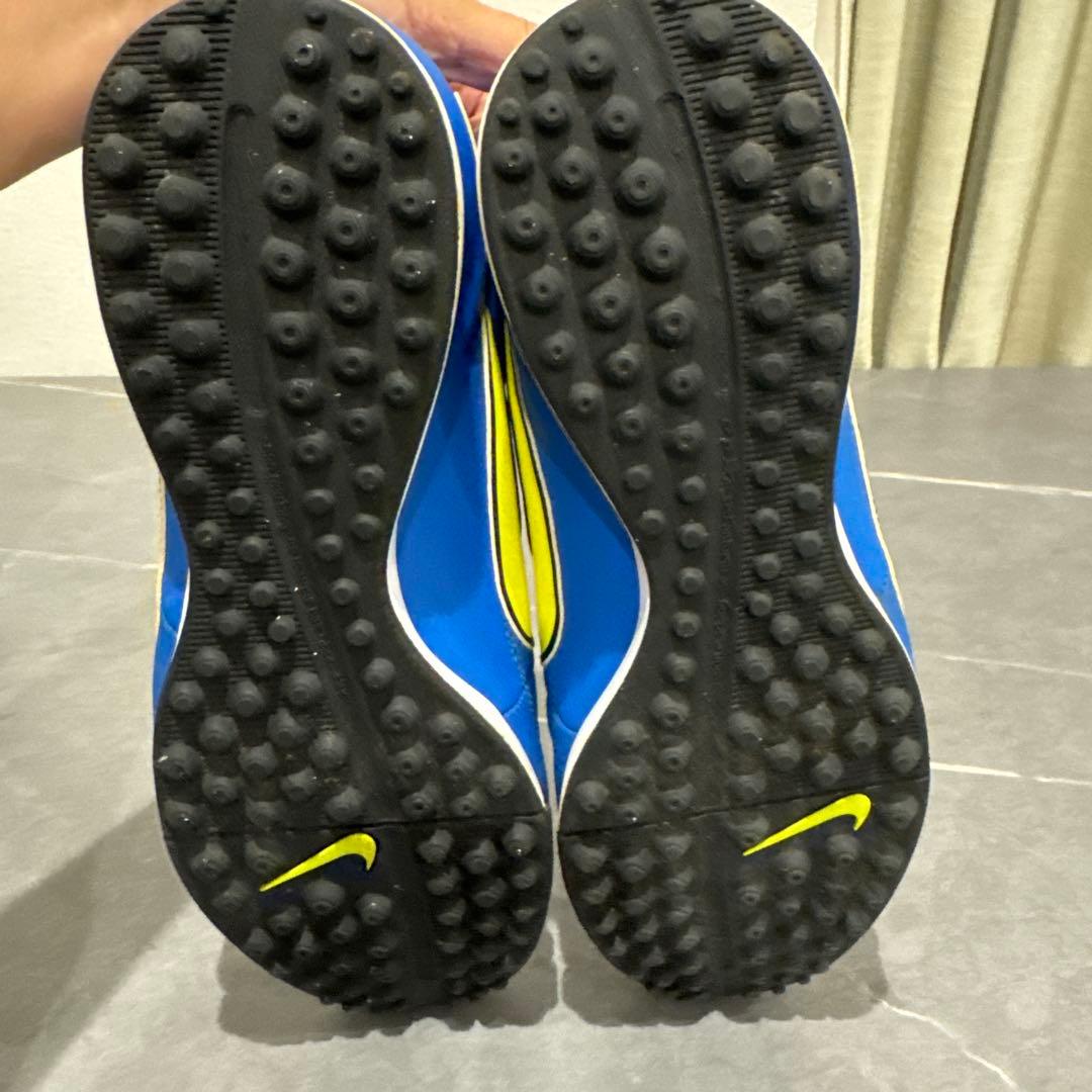 Nike 青 黄色 フットサルシューズ　フットサル　ナイキ