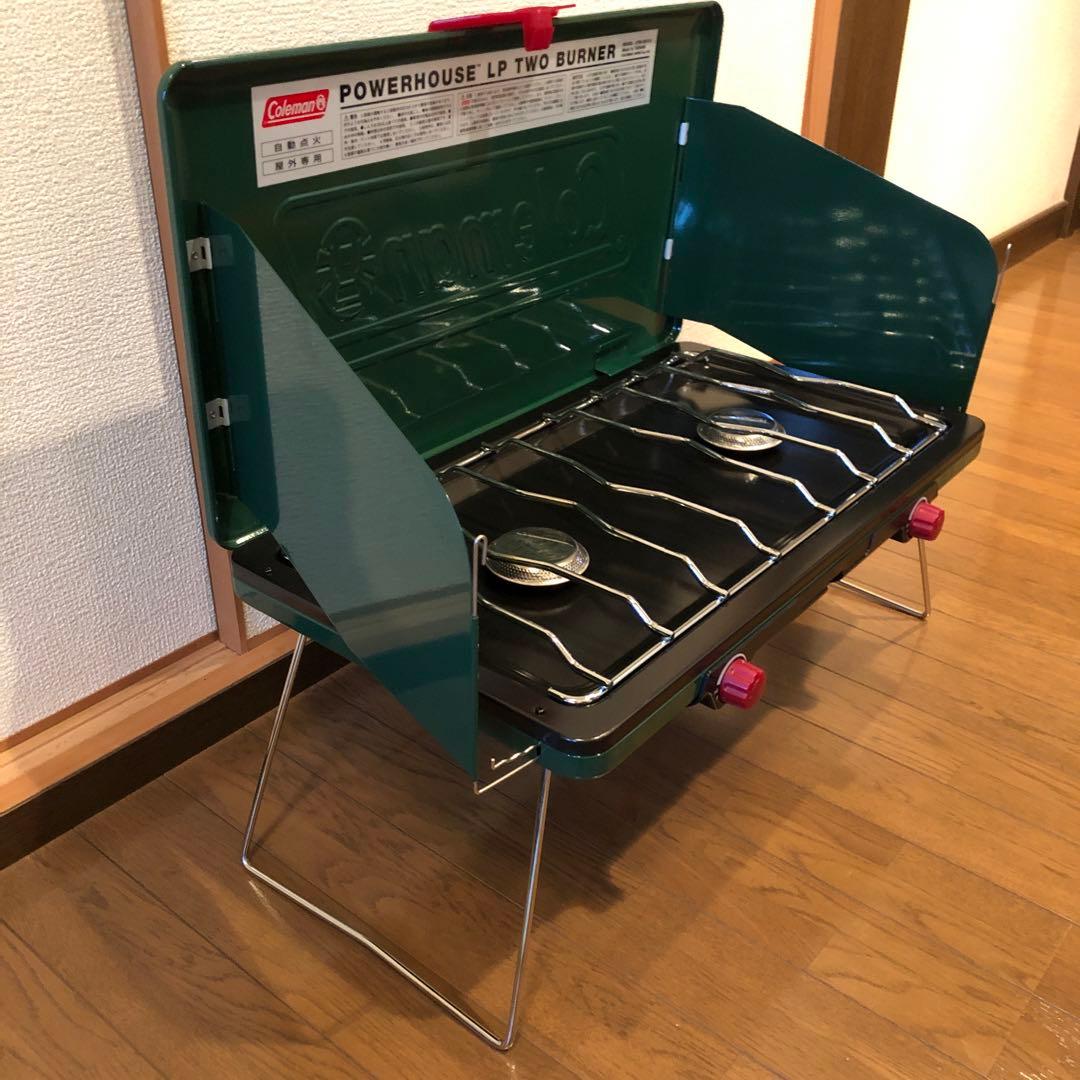 コールマン Coleman パワーハウス LPツーバーナーコンロ 美品