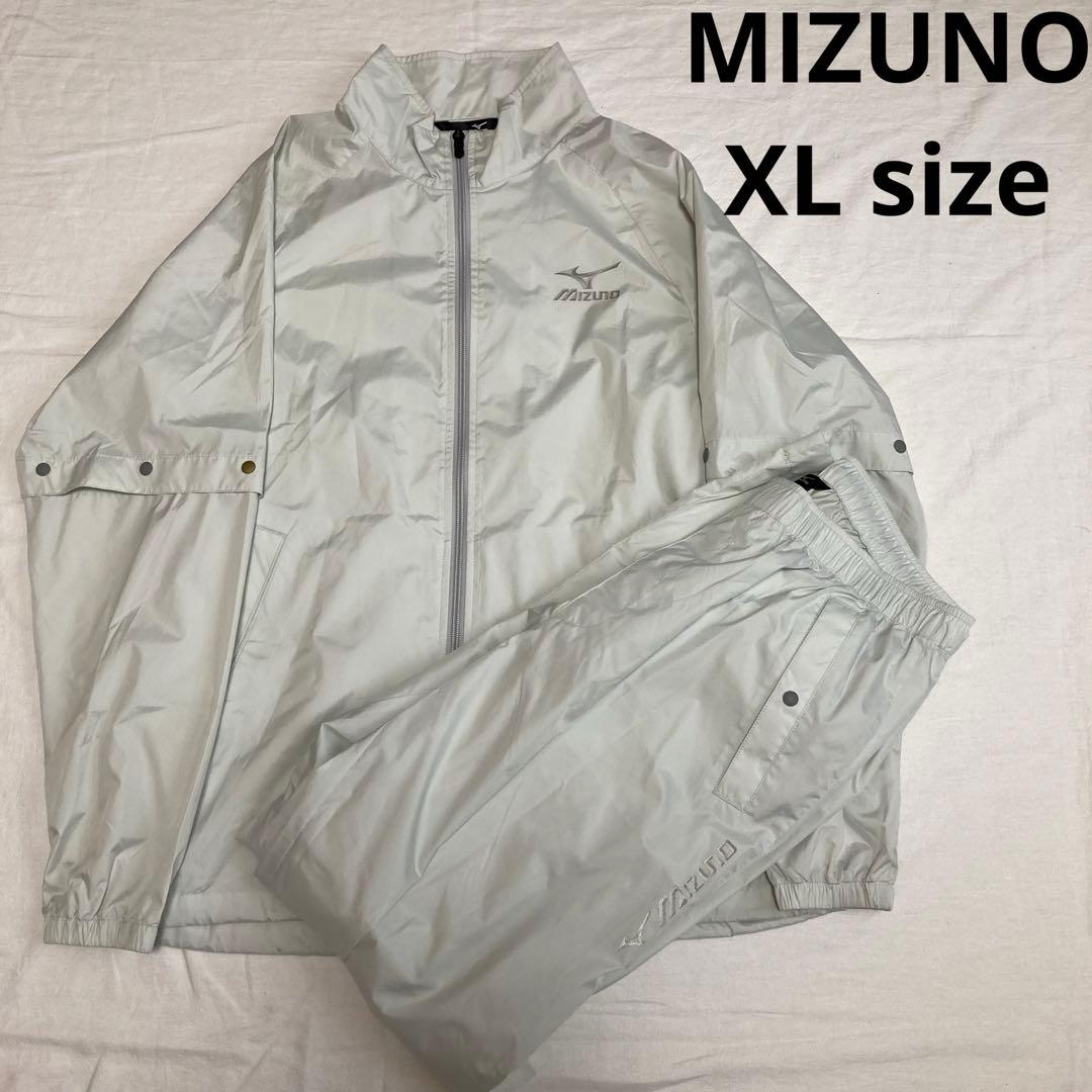 mizuno golf レインウェア セットアップ上下 XLサイズ オフホワイト