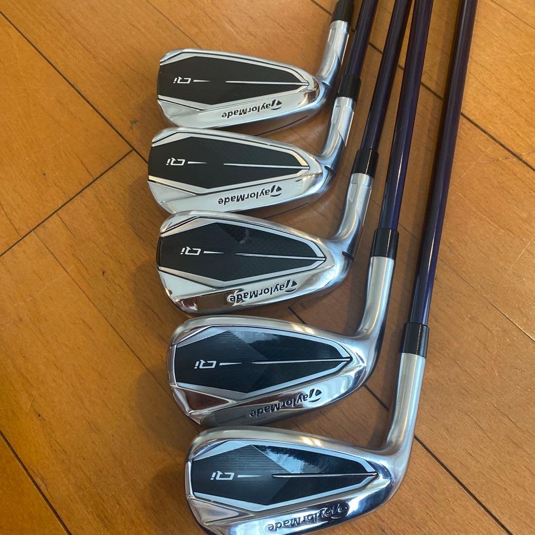 超美品【レフティ】TaylorMade Qi アイアンセット 6〜P