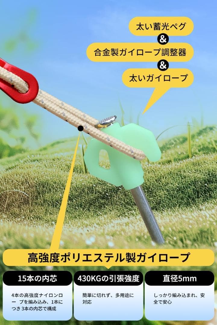ヘキサタープ タープ 天幕 大型 防水タープ 日除け 軽量 3mx4.5m