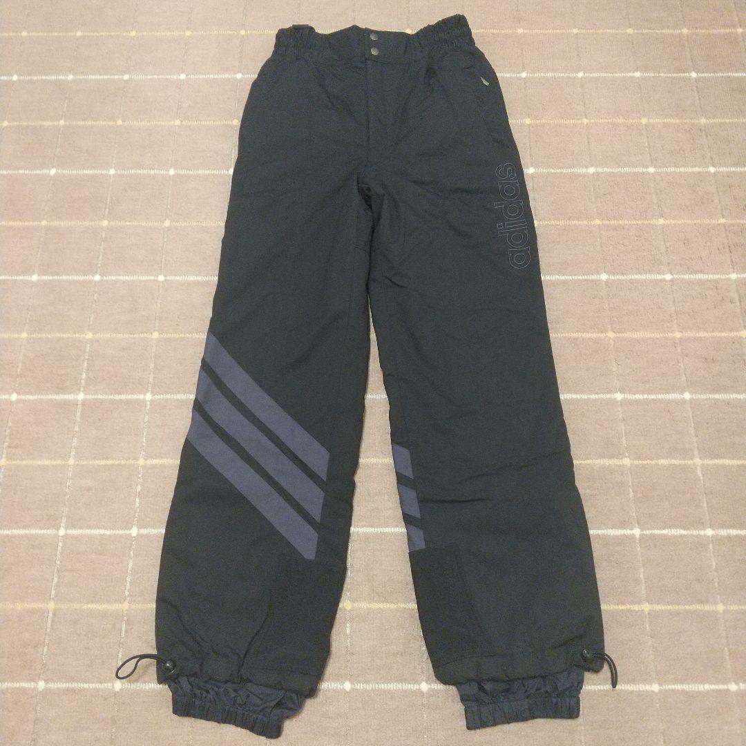 【adidas】フード付きウェア美品・ダークグレー/ブラック【上下セット】