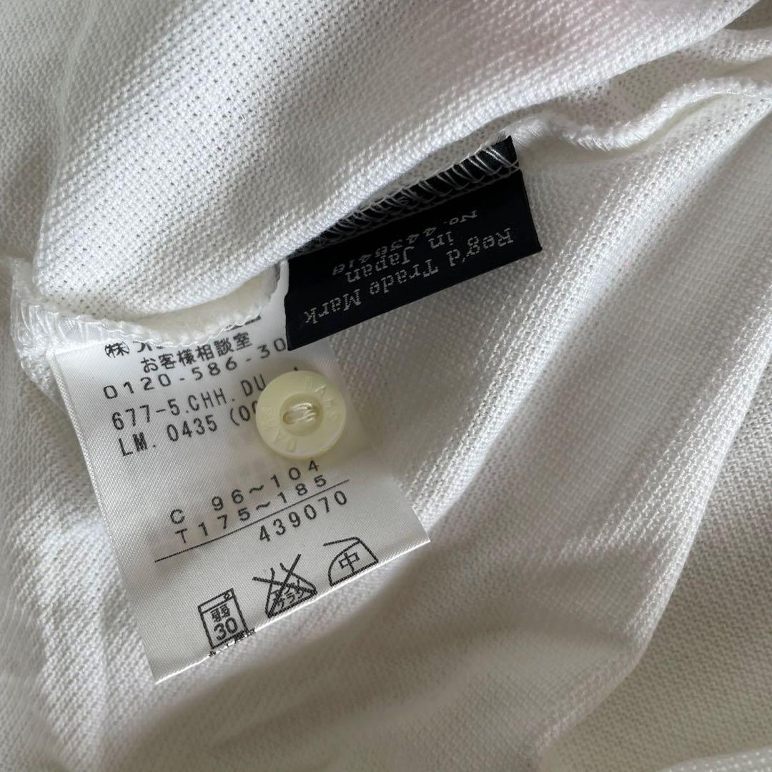 【新品】DAKS ダックス GOLF ゴルフホワイトポロシャツ