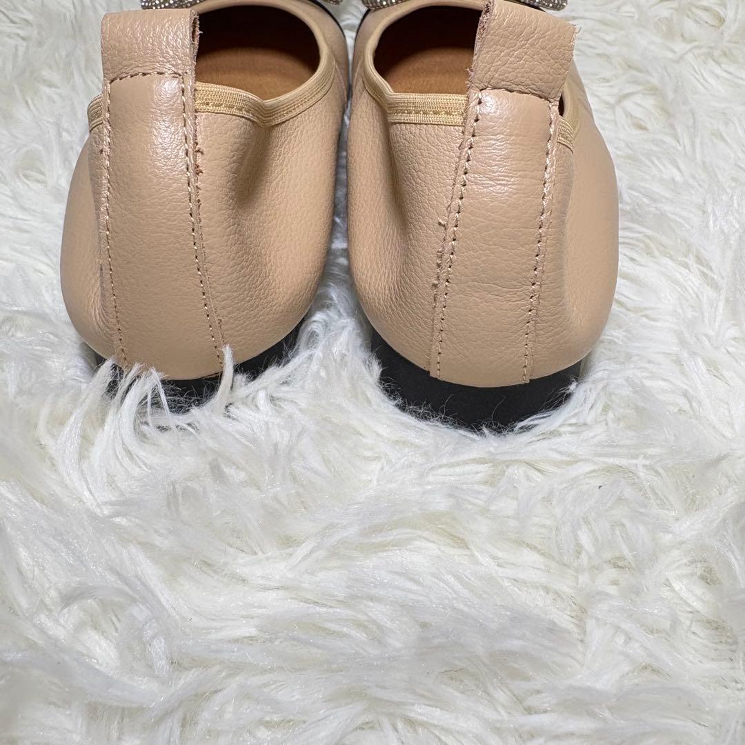 Staccato スタッカート定番 バレエシューズ リボン　ビジュー　22センチ