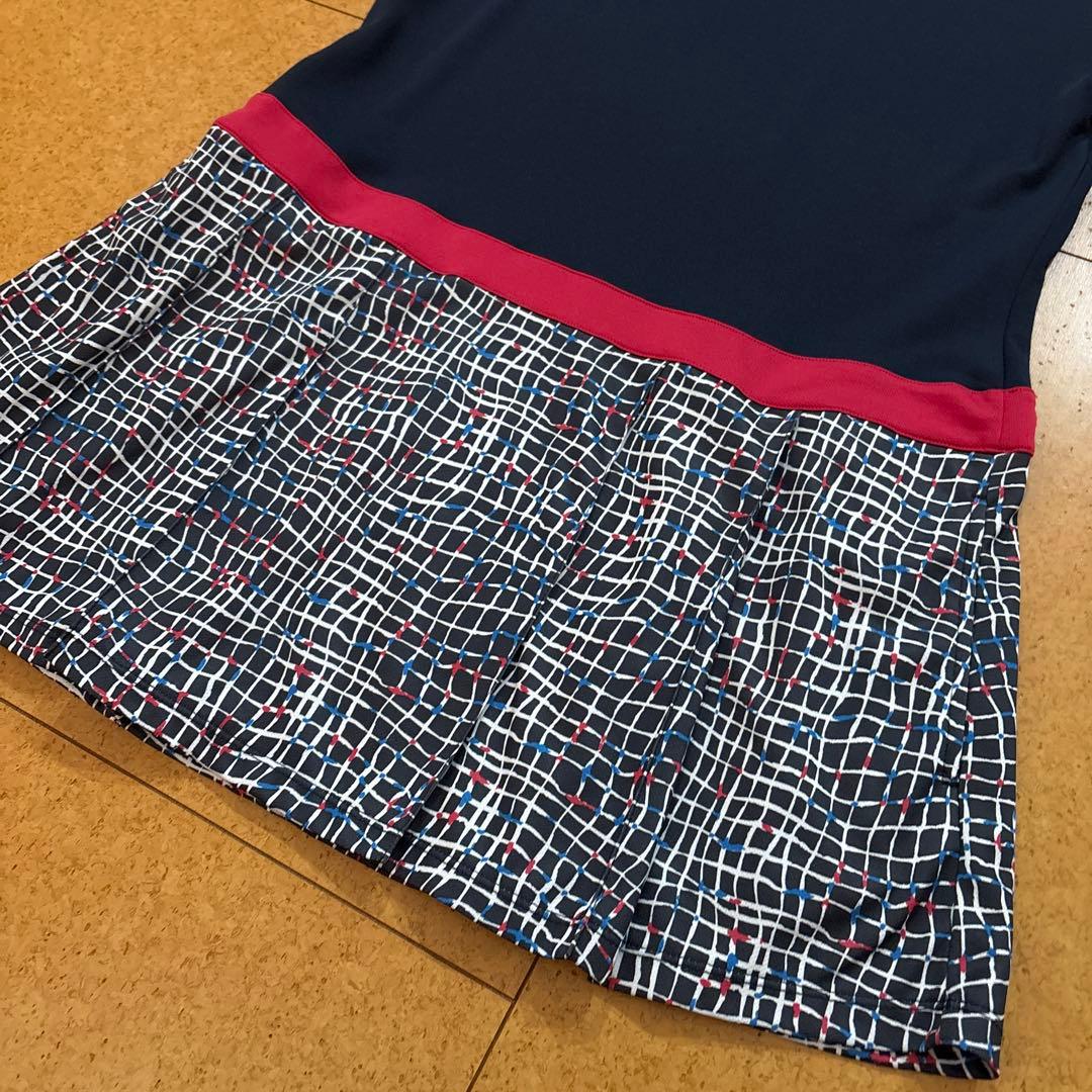 新品　未使用　プリンス　L チェック柄　半袖Aラインワンピース　ゆったり