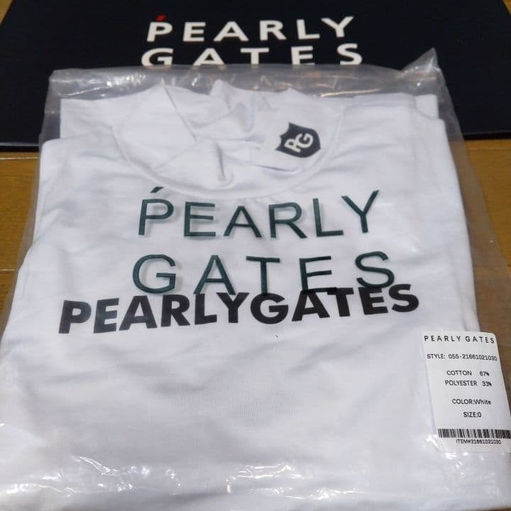 ⭐新品⭐PEARLYGATES⭐長袖モック ⭐白⭐S⭐