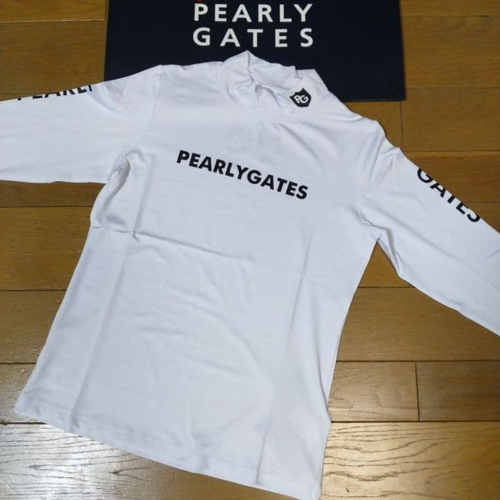 ⭐新品⭐PEARLYGATES⭐長袖モック ⭐白⭐S⭐