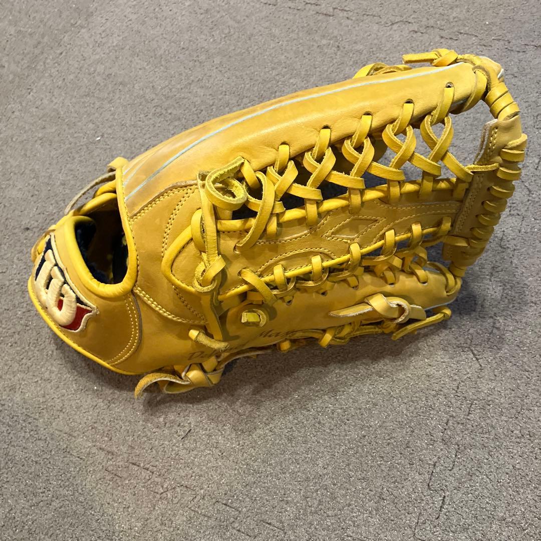 【美品】ウィルソン　D-MAX　野球　グローブ　外野用　軟式　右利き　最終値下げ