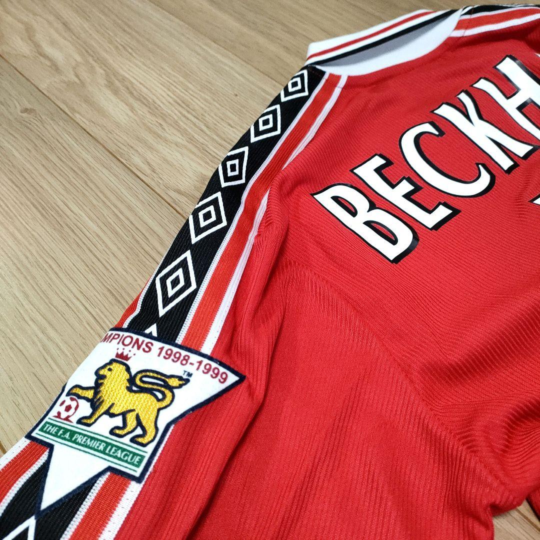 96-98 ヴィンテージ ベッカム マンチェスターU ユニフォームL