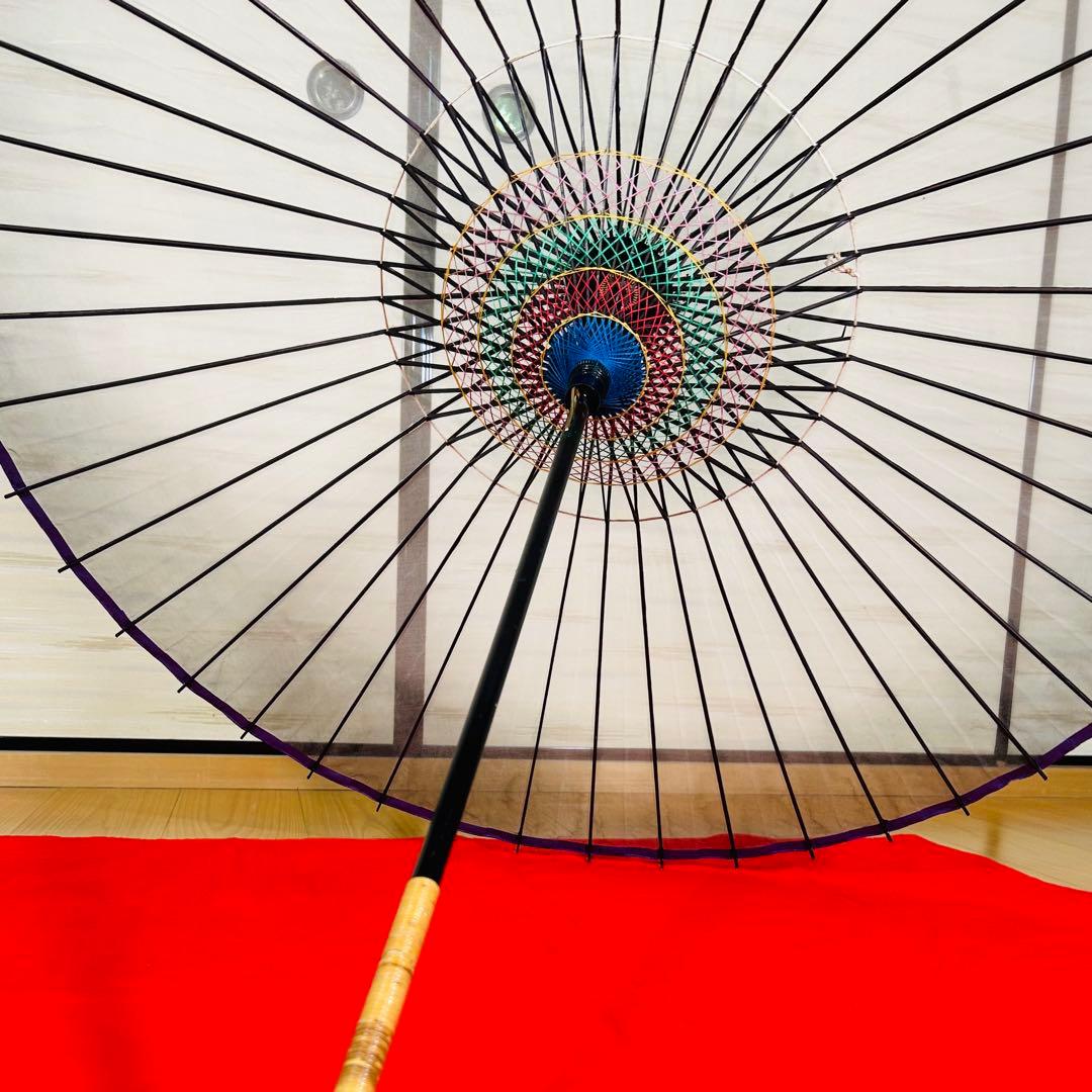 【大判】絹張り　大判　黒　和傘　傘　舞踊　大衆演劇