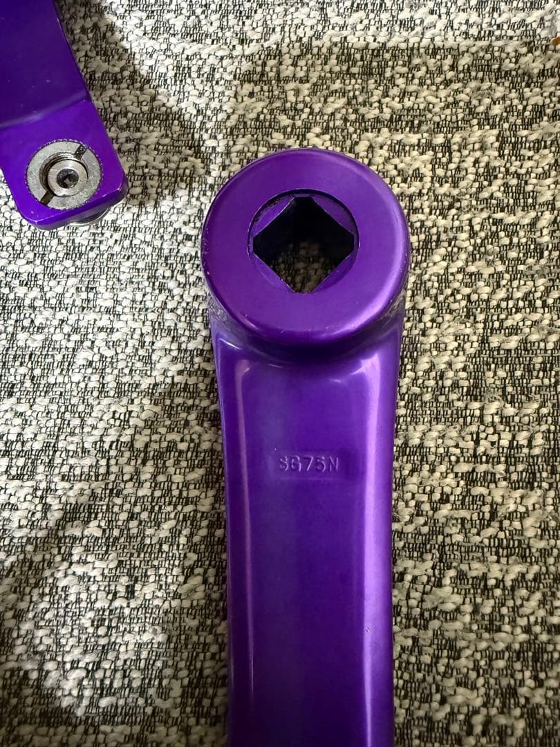 MASH X Sugino 75 Purple/Blue クランク　BB ピスト