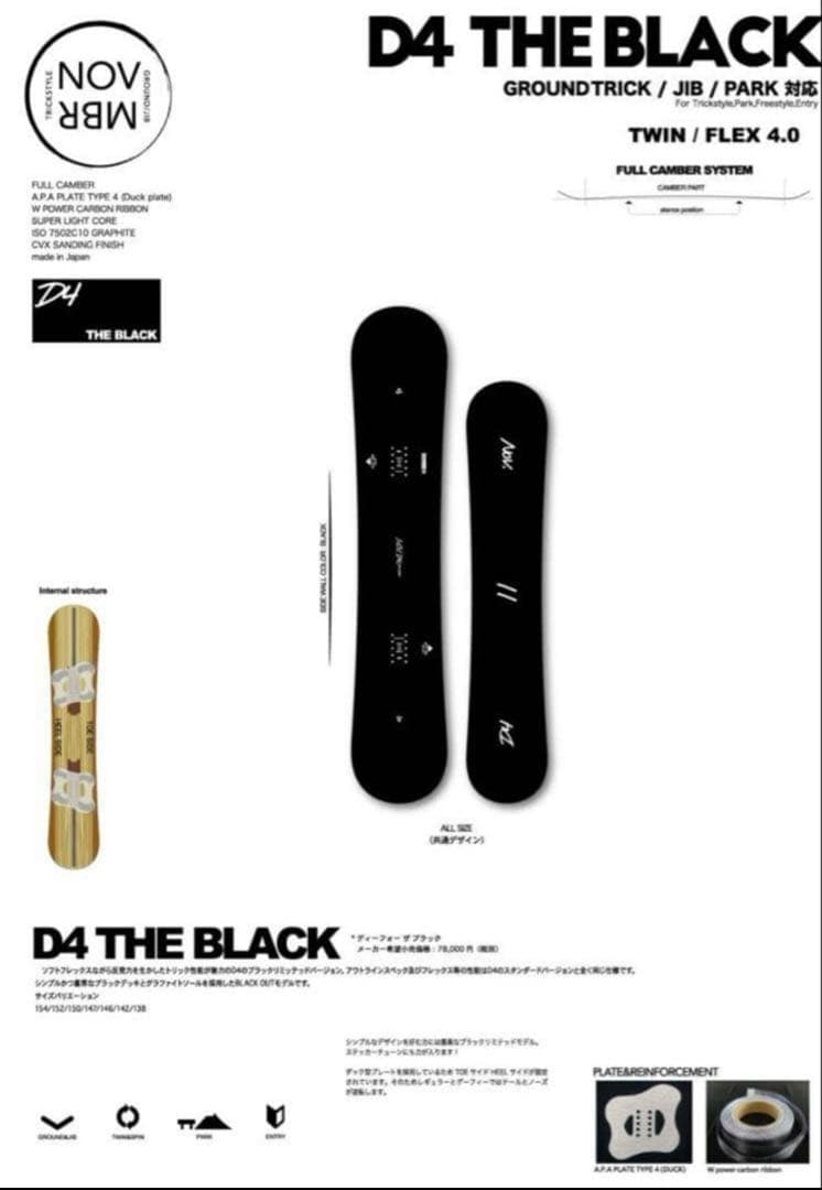 November D4 142センチ　限定モデル