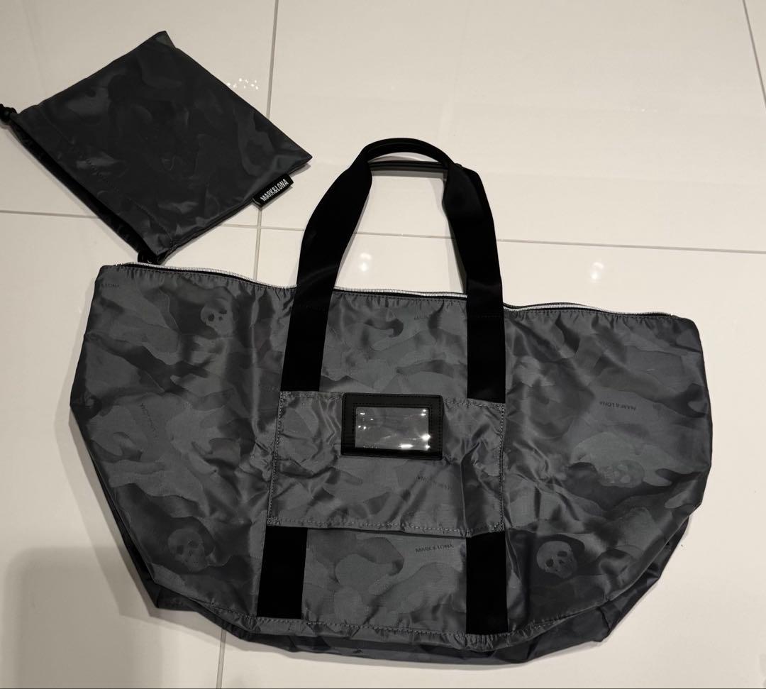 ♡MARK & LONA♡ 迷彩柄スカルノ パッカブルトートバック ノベルティ