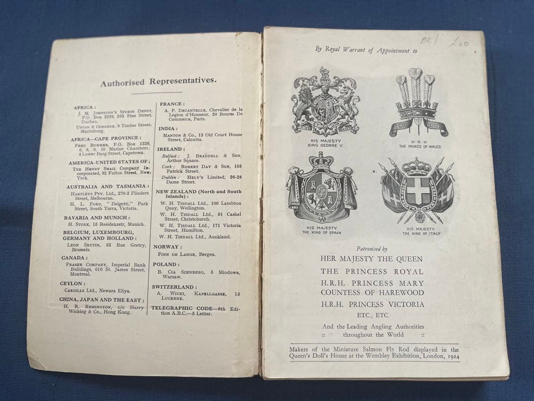 ルアー・フライ Hardy Anglers Guide 53rd EDITION 1931